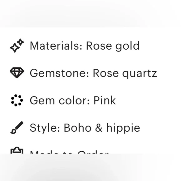 Rose Quartz Ring in Rose Gold - size 7 - Picture 12 of 12